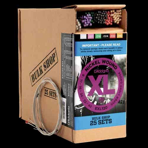 (25 SET) ELEKTRO GİTAR TEL SETİ, XL, 9-42, NICKEL - EXL120-B25