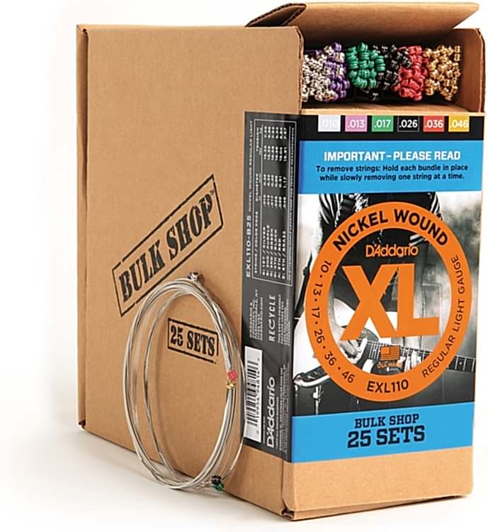 (25 SET) ELEKTRO GİTAR TEL SETİ, XL, 10-46, NICKEL - EXL110-B25